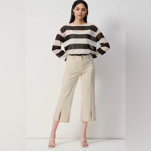 Joseph Ribkoff Women's Java wide leg, party pants, beautiful leg sequins design!